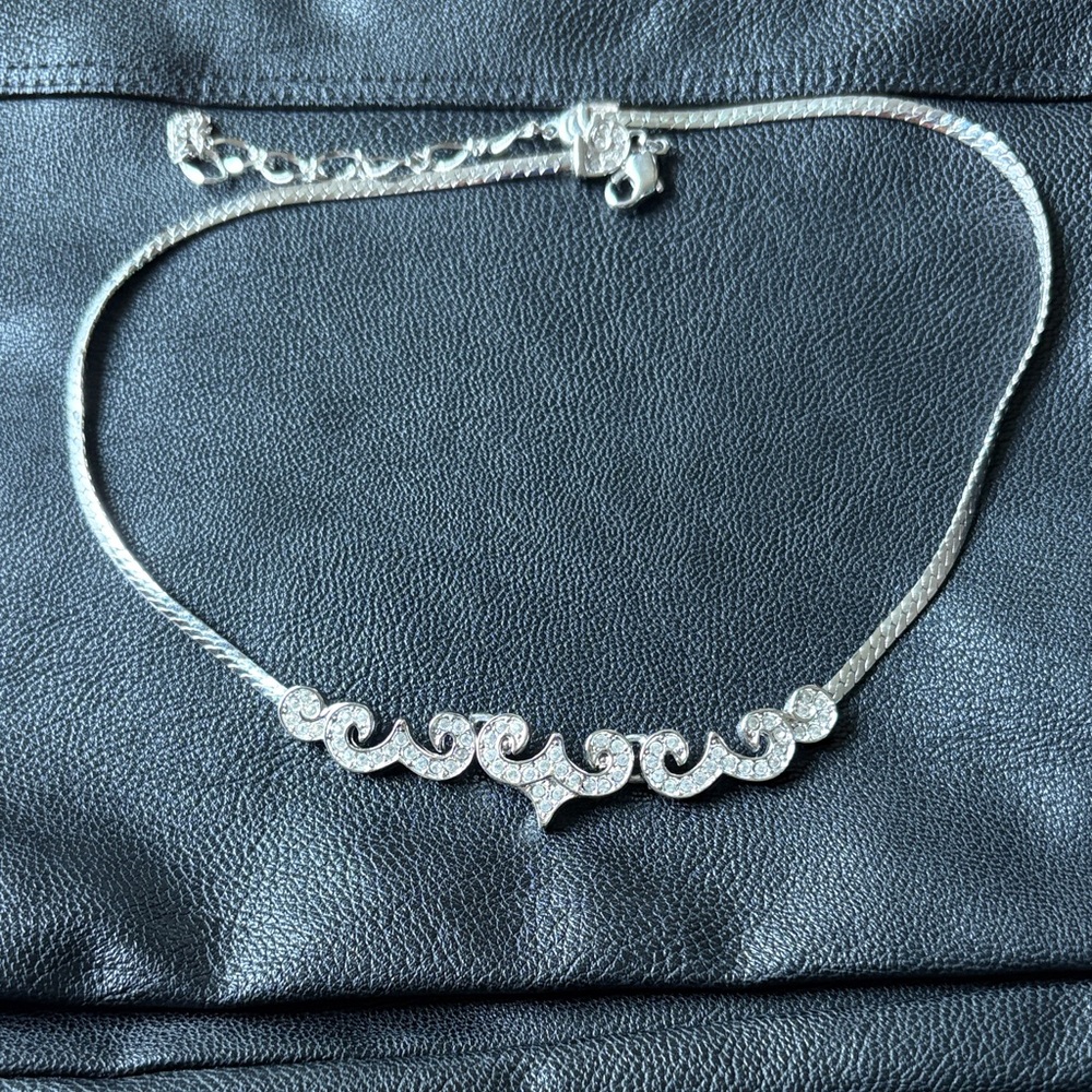 Atelier Swarovski Silver Wave Necklace